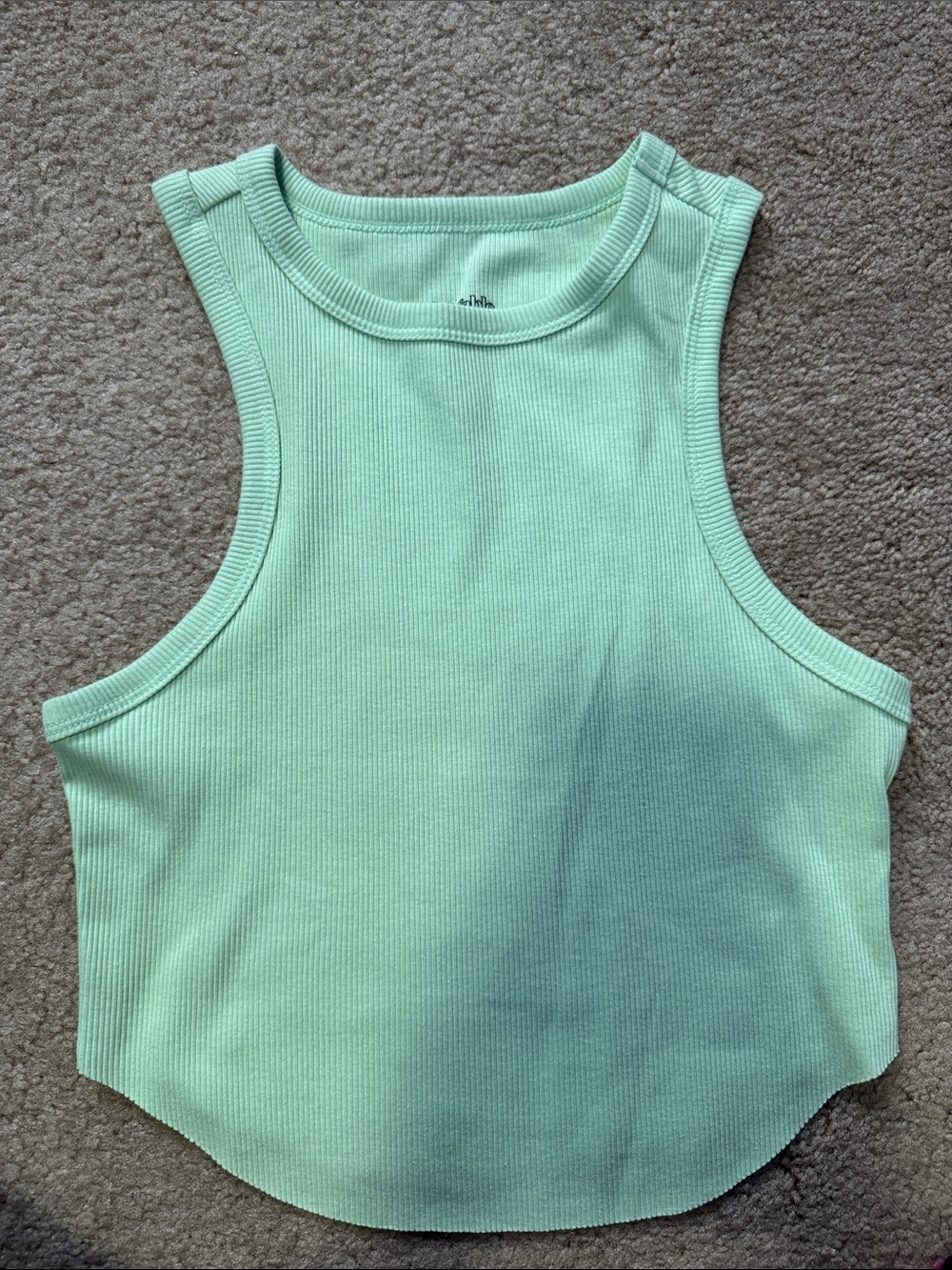 wild fable Mint Green Ribbed Tank Top